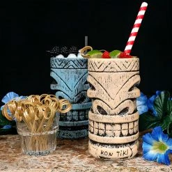 BarProducts.com BarConic® Tiki Mug - Kon Tiki Rock - 20 Ounce