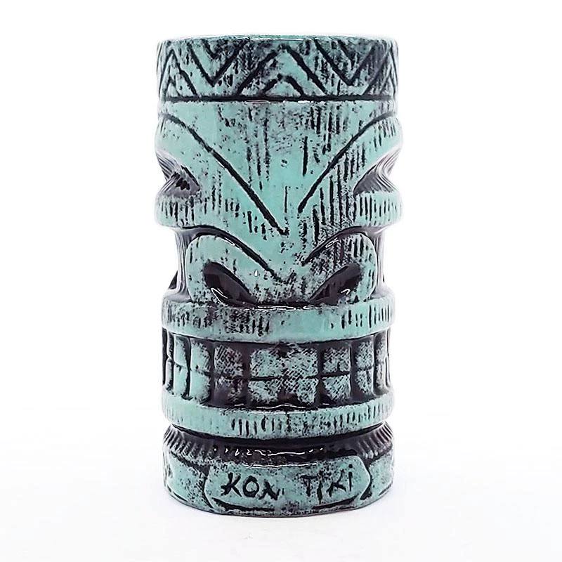 kon-tiki-mug-teal-BPC-front_78be6f0a-b694-45a4-9124-cc3e4fac1ca0.jpg BarProducts.com SPECIAL COLLECTIONS Tiki Mugs Drinkware Package 6 - Set Of 4