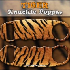 BarProducts.com Knuckle Popper Bottle Opener - Tiger Print BAR TOOLS