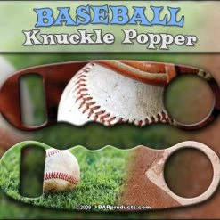 BarProducts.com Knuckle Popper Bottle Opener - Baseball