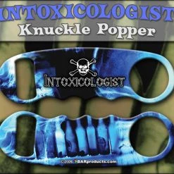 BarProducts.com Knuckle Popper Bottle Opener - Intoxicologist - Color Options