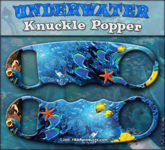 kp-underwater.jpg BarProducts.com BAR TOOLS Knuckle Popper Bottle Opener - Get Wet