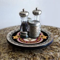 BarProducts.com Wood Lazy Susan - Add Your Name - Bottle Cap - Size Variations HOME BAR & GIFTS
