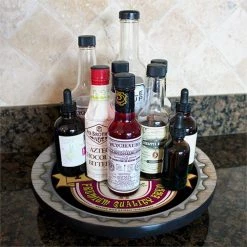 BarProducts.com Wood Lazy Susan - Add Your Name - Bottle Cap - Size Variations HOME BAR & GIFTS