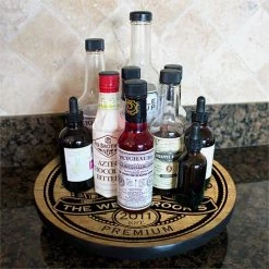 BarProducts.com HOME BAR & GIFTS Wood Lazy Susan - Customized - Add Your Name - Premium - Size Variations 7 BarProducts.com HOME BAR & GIFTS Wood Lazy Susan - Customized - Add Your Name - Premium - Size Variations