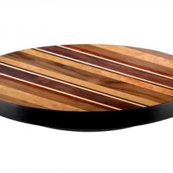 BarProducts.com Lazy Susan - WOOD END GRAIN Designs - 3 Different Sizes - For Kitchen Table Top