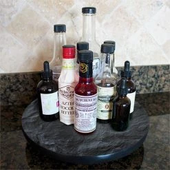 BarProducts.com Lazy Susan - SLATE Design - 3 Different Sizes - For Kitchen Table Top 3 BarProducts.com Lazy Susan - SLATE Design - 3 Different Sizes - For Kitchen Table Top