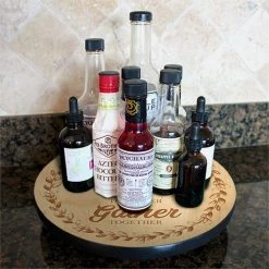 BarProducts.com HOME BAR & GIFTS Lazy Susan - EAT LIVE GATHER - 3 Different Sizes - For Kitchen Table Top