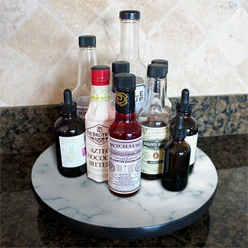lazy-susan-wood-table-marble-1-hover.jpg BarProducts.com Lazy Susan - MARBLE Designs - 3 Different Sizes - For Kitchen Table Top HOME BAR & GIFTS