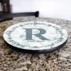 BarProducts.com ADD YOUR NAME Lazy Susan - MARBLE MONOGRAM - 3 Different Sizes - Table Top
