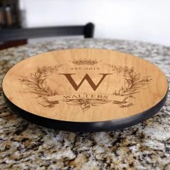 BarProducts.com ADD YOUR NAME Lazy Susan - MONOGRAM - 3 Different Sizes - Table Top