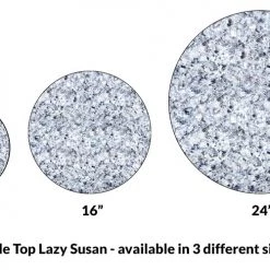 BarProducts.com Lazy Susan - GRANITE Designs - 3 Different Sizes - For Kitchen Table Top