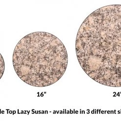 BarProducts.com Lazy Susan - GRANITE Designs - 3 Different Sizes - For Kitchen Table Top