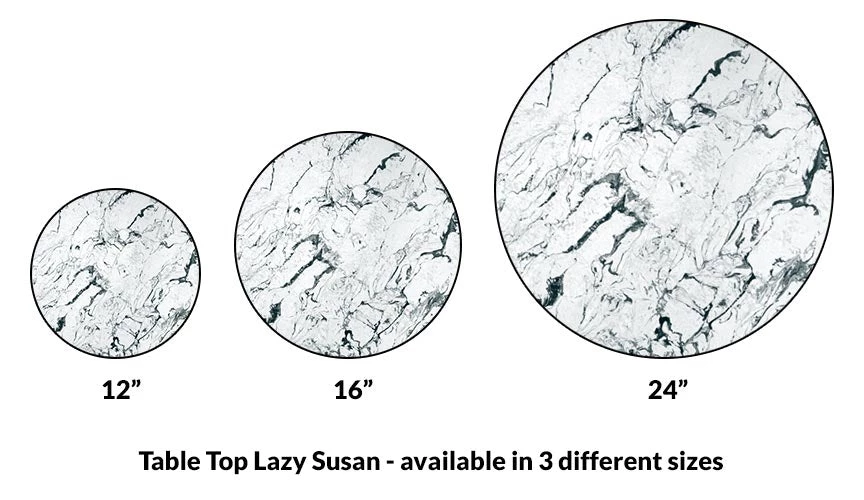 lazy-susan-wood-table-top-marble-size-comparison_2.jpg BarProducts.com Lazy Susan - MARBLE Designs - 3 Different Sizes - For Kitchen Table Top HOME BAR & GIFTS