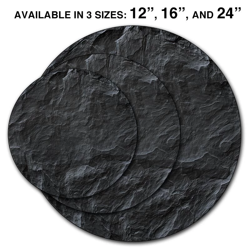 lazy-susan-wood-table-top-slate-comparison-overlap_19bab53c-4144-40b7-9011-b98e70b029a5.jpg BarProducts.com Lazy Susan - SLATE Design - 3 Different Sizes - For Kitchen Table Top