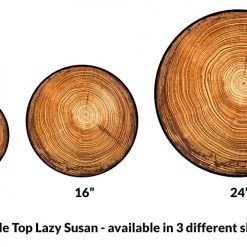 BarProducts.com Lazy Susan - TREE RING Designs - 3 Different Sizes - For Kitchen Table Top HOME BAR & GIFTS