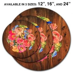 BarProducts.com Lazy Susan - WATERCOLOR FLOWERS - 3 Different Sizes - For Kitchen Table Top HOME BAR & GIFTS 4 BarProducts.com Lazy Susan - WATERCOLOR FLOWERS - 3 Different Sizes - For Kitchen Table Top HOME BAR & GIFTS