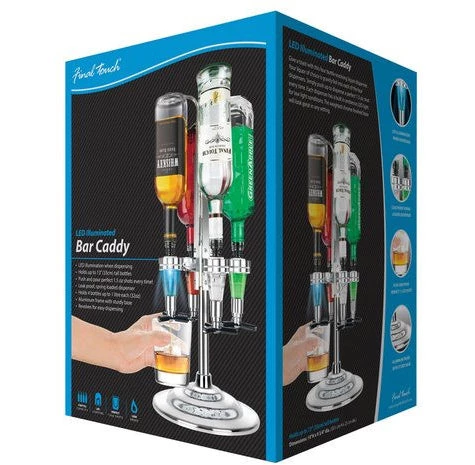 led-bar-caddy-4-bottle-liquor-dispenser-box.jpg BarProducts.com LED Illuminated 4 Bottle Bar Caddy / Liquor Dispenser