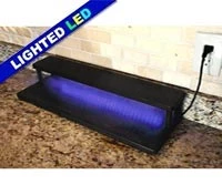BarProducts.com LED Counter Caddies™ With BLACK Finish - 24" STRAIGHT Shelf