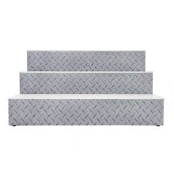 BarProducts.com BarConic® LED Liquor Bottle Display Shelf - 3 Steps - Diamond Plate Print - Several Lengths 4 BarProducts.com BarConic® LED Liquor Bottle Display Shelf - 3 Steps - Diamond Plate Print - Several Lengths