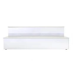 BarProducts.com BAR DECOR BarConic® LED Liquor Bottle Display Shelf - 2 Steps - Polished Mirrored Metal - Several Lengths