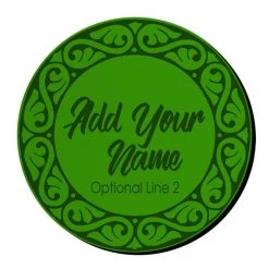 BarProducts.com ADD YOUR NAME - Beer Bucket Coaster - Decorative Border (Serveral Colors Available)