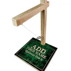BarProducts.com ADD YOUR NAME Tabletop Ring Toss Game - Green Grunge HOME BAR & GIFTS