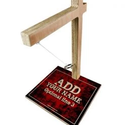 BarProducts.com ADD YOUR NAME Tabletop Ring Toss Game - Red Grunge HOME BAR & GIFTS