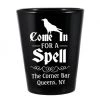 BarProducts.com CUSTOMIZABLE - 1.75oz Black Shot Glass - Spell Halloween Design BAR SUPPLIES