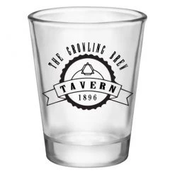 BarProducts.com Customizable 1.75 Oz. Clear Shot Glass- TAVERN - AYN BAR SUPPLIES