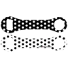 BarProducts.com Kolorcoat™ Dog Bone Bottle Opener - Black And White Polka Dots