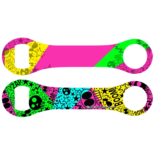 lg-op-db-rtropop_1.png BarProducts.com Kolorcoat™ Dog Bone Bottle Opener - Retro Pop