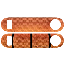 BarProducts.com Kolorcoat™ Speed Opener - Vintage Basketball Custom Bottle Openers