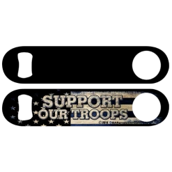 BarProducts.com Kolorcoat™ Speed Opener - Support Our Troops Custom Bottle Openers