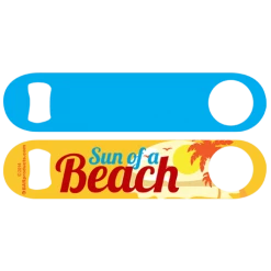 BarProducts.com Custom Bottle Openers Kolorcoat™ Speed Opener - Sun Of A Beach