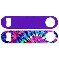 BarProducts.com Kolorcoat™ Speed Opener - Tie Dye Custom Bottle Openers