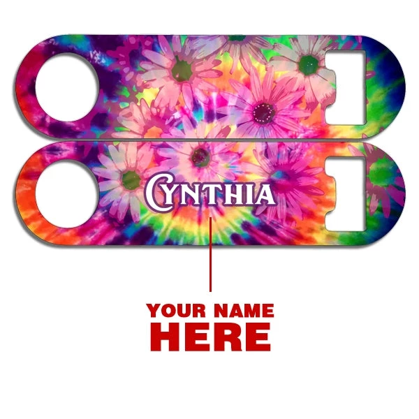 lg-op-sm-hipflw_web2.jpg BarProducts.com Bartending Bottle Openers CUSTOMIZABLE Skinny Mini Bottle Opener - Hippie Flowers