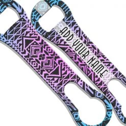 BarProducts.com ADD YOUR NAME V-Rod® Bottle Opener – Boho Aztec BAR TOOLS