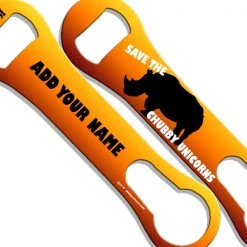 BarProducts.com ADD YOUR NAME V-Rod® Bottle Opener – Save The Chubby Unicorns BAR TOOLS