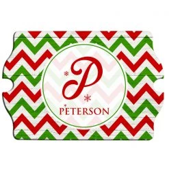BarProducts.com BAR DECOR Custom Tavern Shaped Wood Bar Sign - Holiday Monogram