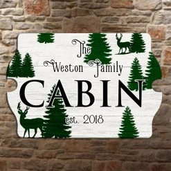Bar Products Custom Tavern Shaped Wood Bar Sign - Cabin