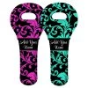 BarProducts.com ADD YOUR NAME Wine Totes - Floral Pattern - Several Design Options