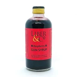 BarProducts.com Liber & Co Raspberry Gum Syrup - 9.5oz Bottle SPECIAL COLLECTIONS