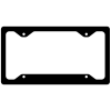 BarProducts.com License Plate Frame - Black
