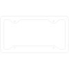BarProducts.com License Plate Frame - White