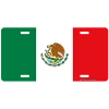 BarProducts.com Custom License Plate - Mexico Flag