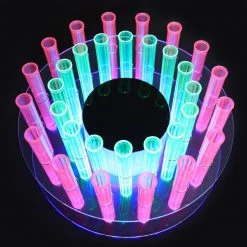 BarProducts.com Test Tube Shooter Tray With LED Light And Remote – 32 Hole