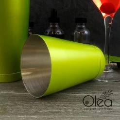 BarProducts.com Master Mixology Olea™ Cocktail Shaker - Metallic Lime Green NEON - 16oz Weighted