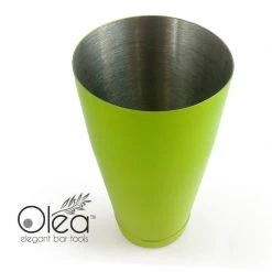 BarProducts.com Master Mixology Olea™ Cocktail Shaker - Metallic Lime Green NEON - 28oz Weighted