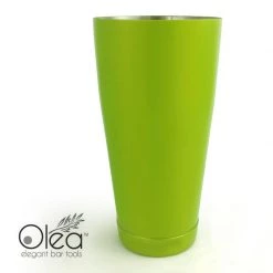BarProducts.com Master Mixology Olea™ Cocktail Shaker - Metallic Lime Green NEON - 28oz Weighted